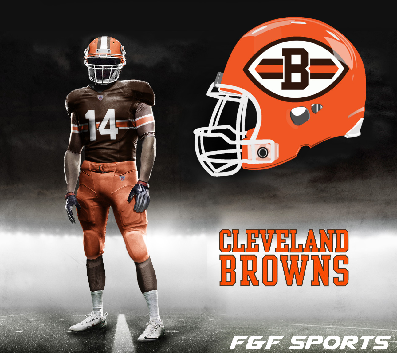 logos and uniforms of the cleveland browns