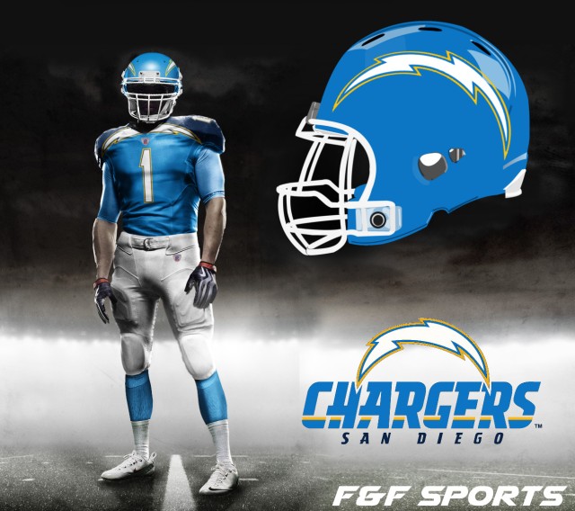 San Diego Chargers to wear powder blue uniforms on Monday against  Indianapolis Colts - Bolts From The Blue