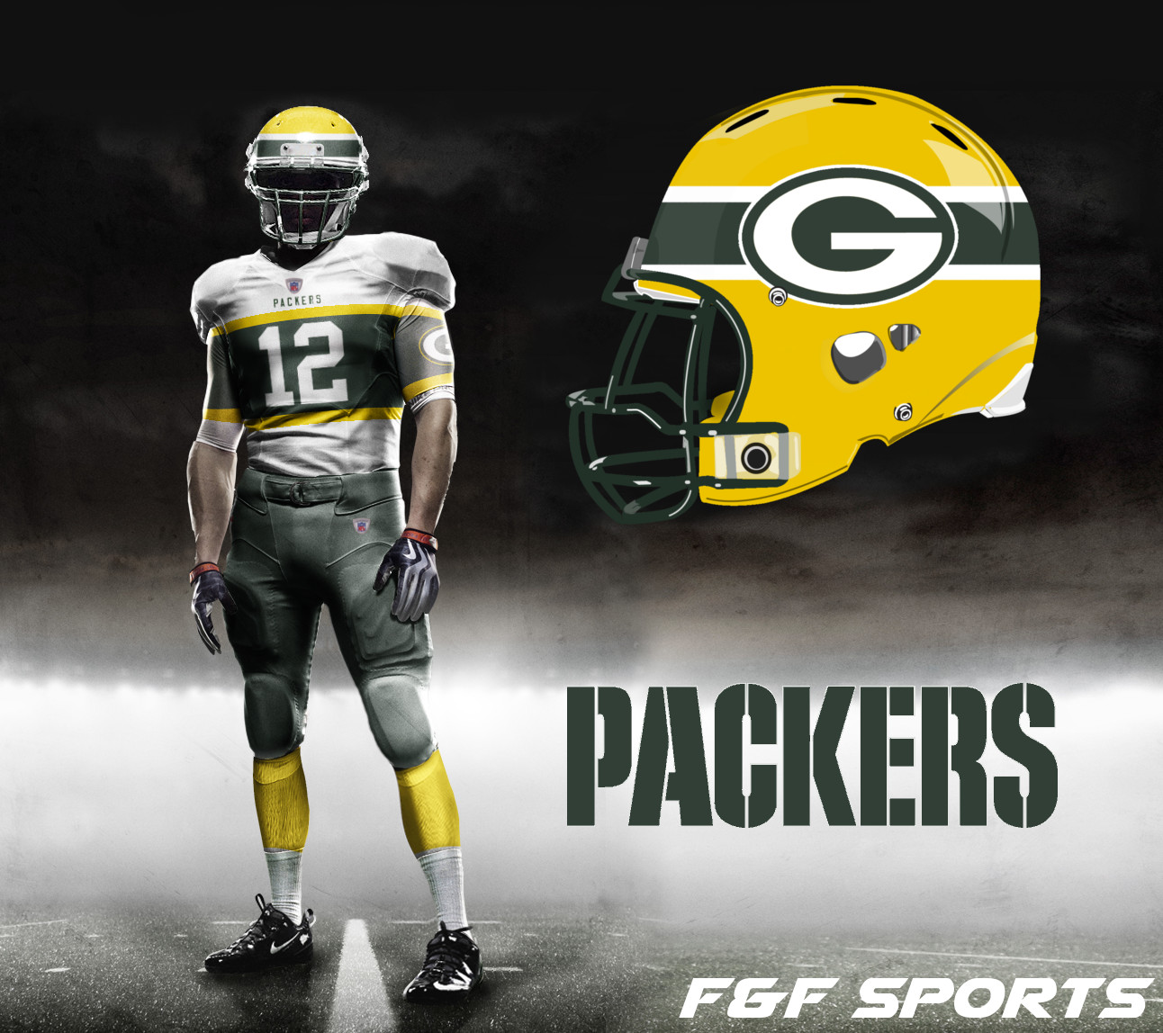 green bay packers home and away jerseys